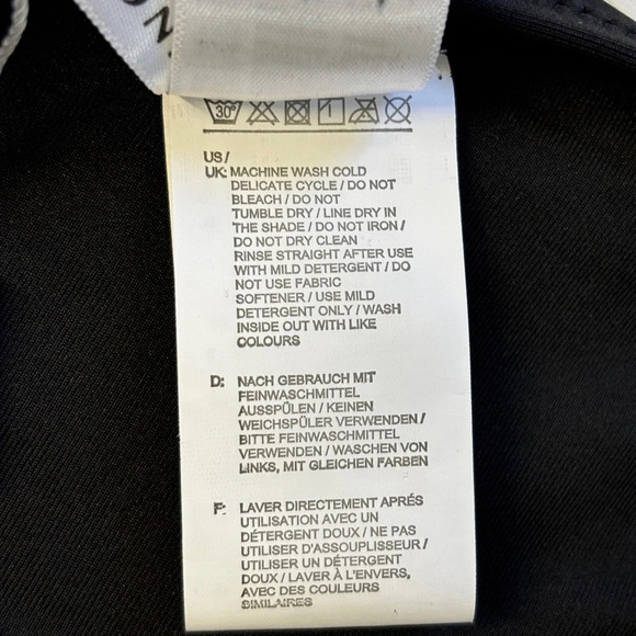 NWT Kamoni Bikini Stripe Top Black Bottom - Picture 6 of 16